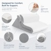 3-Piece Adjustable Wedge Pillow Set for Elevated Rest – Folding