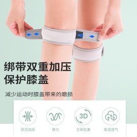 Patella Protector Knee Brace Cartilage Joint Support Band qd162 Black Patella Band Single + M 5ea