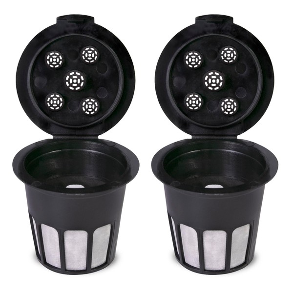 2-Pack Perfect Pod Cafe Supreme Reusable Single Serve Coffee Filter Cup - Compatible with Keurig K Supreme (Plus) Coffee Maker