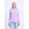 SMILING PINKER Women's Basic Crew Neck Knitted Cardigan with Button,
