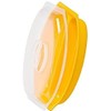 Sweet Corn Microwave Cooker/Corn Steamer with Vented Lid - Yellow