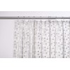 Croydex AE543440 Silver Mosaic Fully Waterproof PVC Shower Curtain, 1800