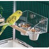 Seed Catcher Bird Feeder No Mess - Dual Bowl Cage