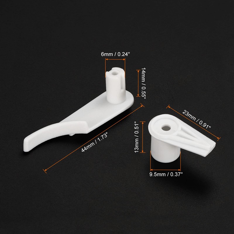PATIKIL 3mm Lamp Shade Clips for Ceiling Flush Mount, 15
