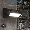 LED Wall Pack Light 40W Rotatable Adjustable 5000K 5500LM, Outdoor