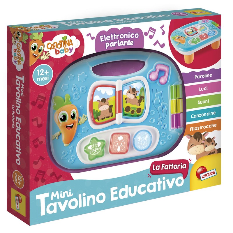 Lisciani Giochi - Carotina Baby Mini Learning Table Farm 109906