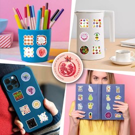 129pcs Fruit of The Spirit Stickers Pack, Cartoon Cute Vinyl Waterproof Decals for Water Bottle,Laptop,Phone,Skateboard,Scrapbooking,Bumper for Kids Teens Adults Fans for Party Supply