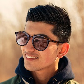 AUYAO Mens Sunglasses, Polarised Vintage Eyewear, Polarized Sunglasses for Men Women, UV400 Protection for Driving Travel, TAC Polarized Tinted Lens Sunglasses