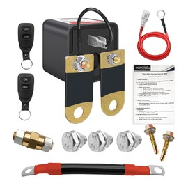 FASTSTORM 3/8" Side Post Remote Battery Disconnect Switch 12V Battery Kill Switch for Car Truck UTV ATV Marine On/Off 200/1000 AMP Heavy Duty Anti Theft Battery Cut/Shut Off Switch