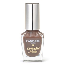 Canmake Colorful Nails N72 Marron Glace, High Color, Quick Drying, Brown Latte, Jam, Syrup, Sheer, 0.3 fl oz (8 ml)