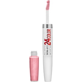 Maybelline Super Stay 24, 2-Step Liquid Lipstick Makeup, Long Lasting Highly Pigmented Color with Moisturizing Balm, So Pearly Pink, Coral Pink, 1 Count