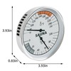 Sauna Thermometer & Humidity Meter with Fahrenheit - All-Metal Wall