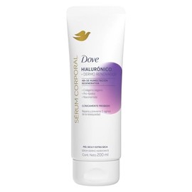 DOVE Sérum Corporal en Crema Dermo Renovador con Ácido Hialurónico que repara y previene 5 signos de la resequedad para piel seca y extra seca 200 ml 