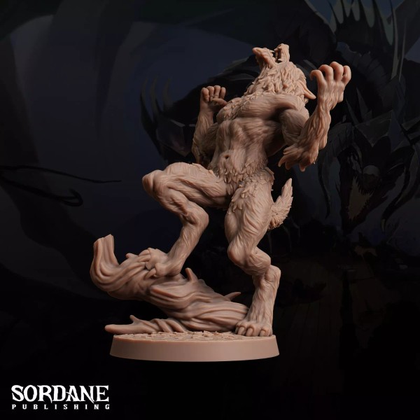 Arcane Minis Werewolf Pose 1 | Sordane Publishing | D&D