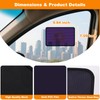 KOCZIL Square Static Cling Car Window Shades for Windshield &