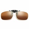 Multibao Beach Brown Polarised Clip On Flip up Style Sunglasses