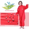 JiAmy Toddler One Piece Rain Suit Kids Rain Poncho Waterproof