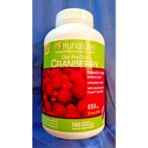 TRUNATURE PACRAN CRANBERRY 650 MG., 140 VEGETARIAN CAPSULES