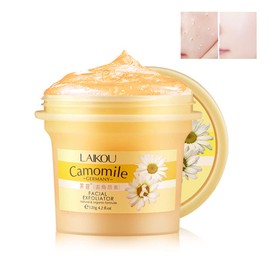 BEUKING Camomile Face Exfoliator Gel Scrub, Body & Facial Peeling Gel, Deep Clean Pores, Gentle Tender Skin Rubbing Mud,