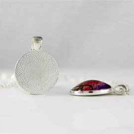 Fashion Jewelry RED CARDINAL BIRD Pendant Sterling 925 Silver 22" Necklace jewelry gift women