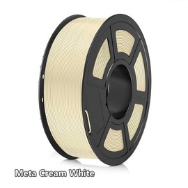 PLA/ PLA+/PLA META 1KG Standard Filament Neatly Wound 1.75mm ±0.02mm Accuracy Springtok for Easter day Mother‘s day gift print for fun:_Meta Cream White