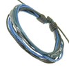 benerini Men's Surf Surfer Style Multi-Coloured Cord Bracelet Wristband -