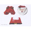 L&C® 3 Pcs Christmas Decorations Happy Santa Toilet Seat Cover