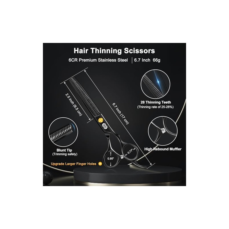 CIICII Professional Hairdressing Scissors Set