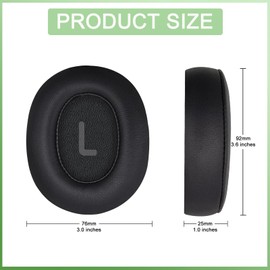 hopopower Replacement Ear Pads for JBL Tune 700(700BT)/ 710(710BT)/ 720(720BT)/ 750(750BT,750BTNC)/ 760(760NC)/ 770(770NC) Wireless Over-Ear Headphones, JBL Earpad Ear Cushions Ear Cups Cover (Black)