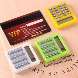 TOOLSTAR Pocket Calculators, 1PCS 8 Digits Electronic Desktop Calculator Mini Calculators Portable Caculator for Mathematics Teaching Daily Basic Office (Yellow)