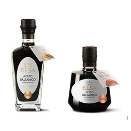 Elsa Balsamic Vinegar of Modena Gift Set, Aged 6 Year Bottle and Aged 12 Year Bottle, Pack of (2) 8.4 Ounce Bottles