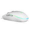 MARSGAMING Gaming MMGW White Gaming Mouse RGB Flow Non-Slip Mac/Windows/Linux