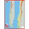 Chile Physical Map - 23.3 x 16.5 Inches - Paper