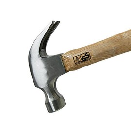 Dapetz ® Hardwood Claw Hammer - 16Oz (454G) Strong Forged Steel Nail Pulling DIY. Forged Steel Polished Head and Hardwood Shaft Also Polished Striking Face