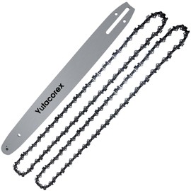 18inch Chainsaw Guide Bar and Chain Combo,Replacement Accessories Fits EGO Power+ CS1800;CS1804,Fits Poulan Pro PR4218;Fits Greenworks 29142;2904102;180SDEA041 and more.3/8 050 62DL（Bar+2Chains）