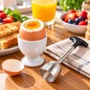 Stainless Steel Egg Topper for Soft-Boiled Eggs – Manual Egg