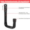 Moundnaik Garage Storage Hooks, Heavy Duty Wall Mount, J Utility