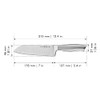 HENCKELS Modernist Razor-Sharp Hollow Edge Santoku Knife 7 inch, German