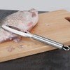 Fish Scale Remover，homeey 304 Stainless Steel Fish Scale Scraper, Ergonomic