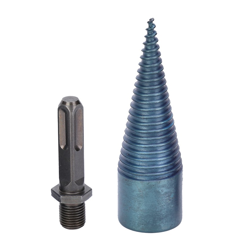 Screw Cone Drill Bit Square Shank Firewood Splitter Drilling Wood