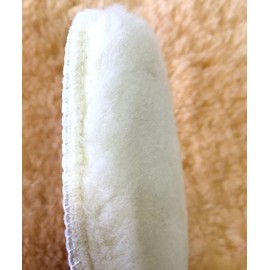 Very Thick Warm Natural Wool Insole for Men and Women, Soft and Fluffy Thermal Cold Relief, Ideal for Boots - cream -