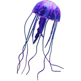 Purple Artificial Simulation Glowing Jellyfish Suitable for Fish Tank, Aquarium Decoration Popular Ornaments, Aquarium Decor Thematic Accessories
