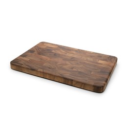 Ironwood Gourmet Large End Grain Prep Station Acacia Wood Cutting Board, 14 x 20-Inch, Brown