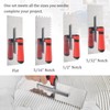 4 PcsTile Tools Stainless Steel Square Notched Trowel Set (Notch