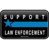 ProSticker 1083 (One) 3" X 5" Patriot Series Support Law