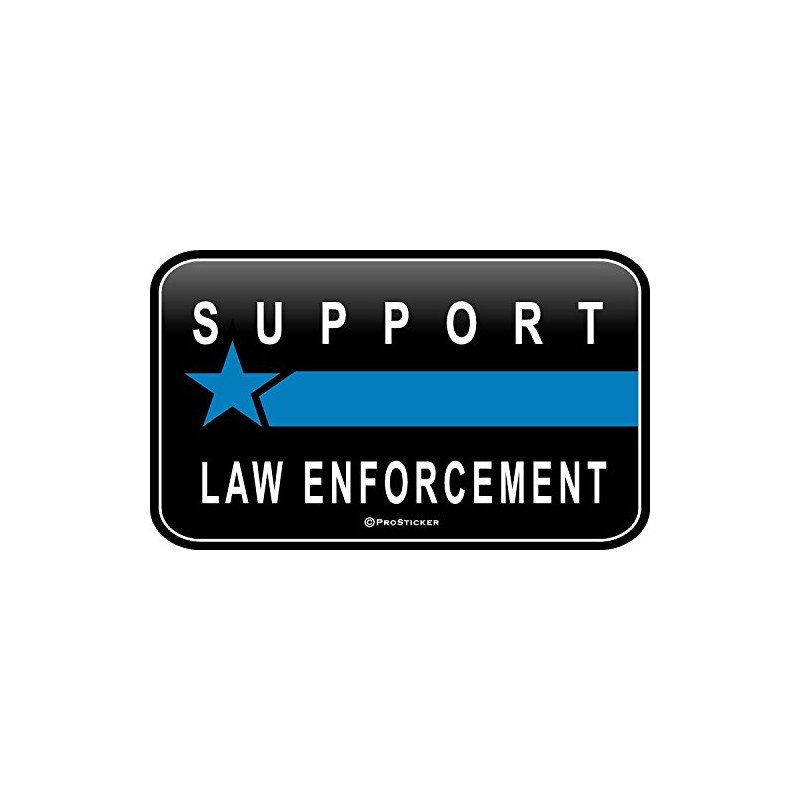 ProSticker 1083 (One) 3" X 5" Patriot Series Support Law