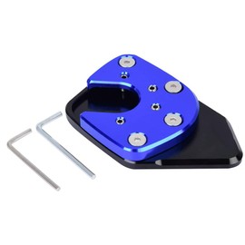 Side Stand Pad,Motorcycle Anti-slip Side Stand Kickstand Extension Pad Enlarge for offroad side stand extension for Nc750X 2017-2019(Blue)