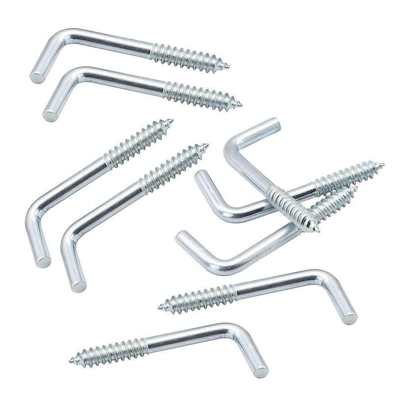 Ctyjia Pack of 20 Screw Hooks, L Hook Screws, M2.5