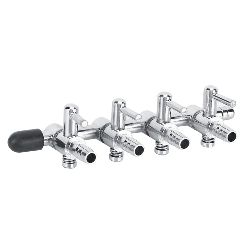 5PCS Stainless Steel Fish Tank Airflow Control Regulating Valve Aquarium