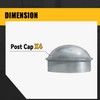VIVIDA 2-7/8" Fence Post Caps, Chain Link Post Caps, Galvanized